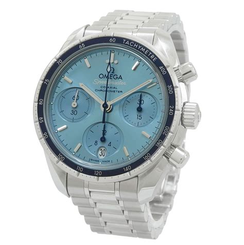 omega speedmaster 38 blue|omega speedmaster 38 stainless steel.